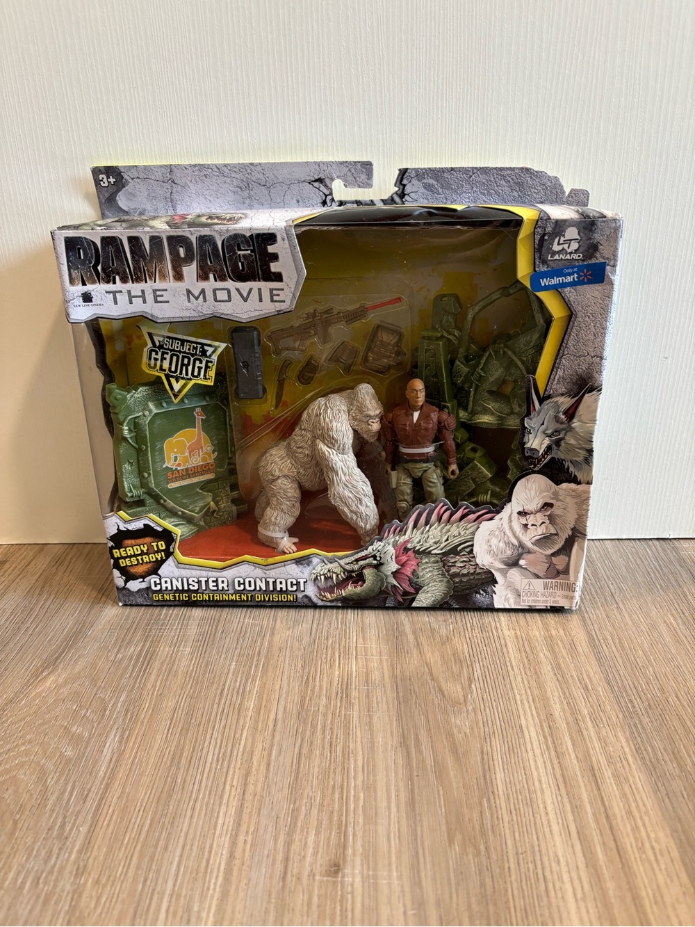 Rampage The Movie Canister Contact Subject George and The Rock New In Box
